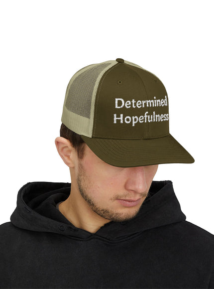 "Determined Helpfulness" Snapback Trucker Cap