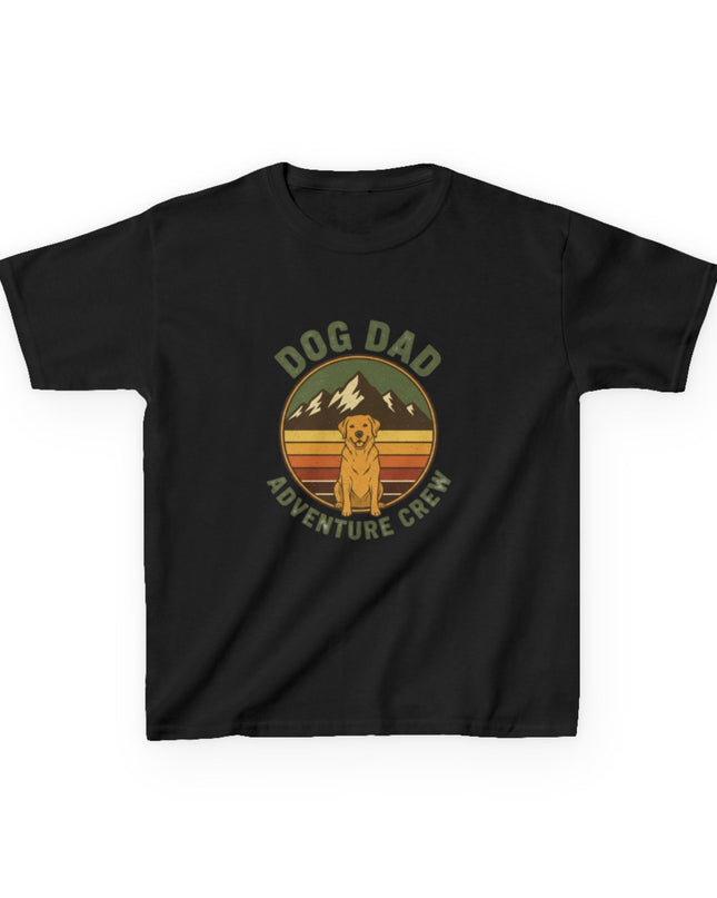 "Dog Dad Adventure Crew" Kids Heavy Cotton Tee