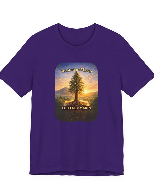 "Rooted in Marin, College of Marin" Unisex Jersey Short Sleeve Tee