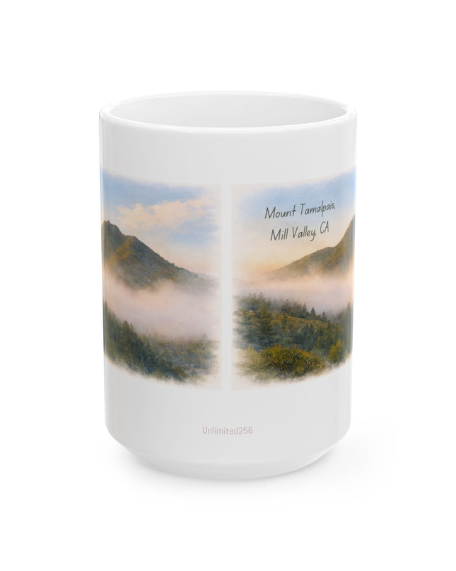 "Mount Tamalpais, Mill Valley, California" Ceramic Mug, (11oz, 15oz)