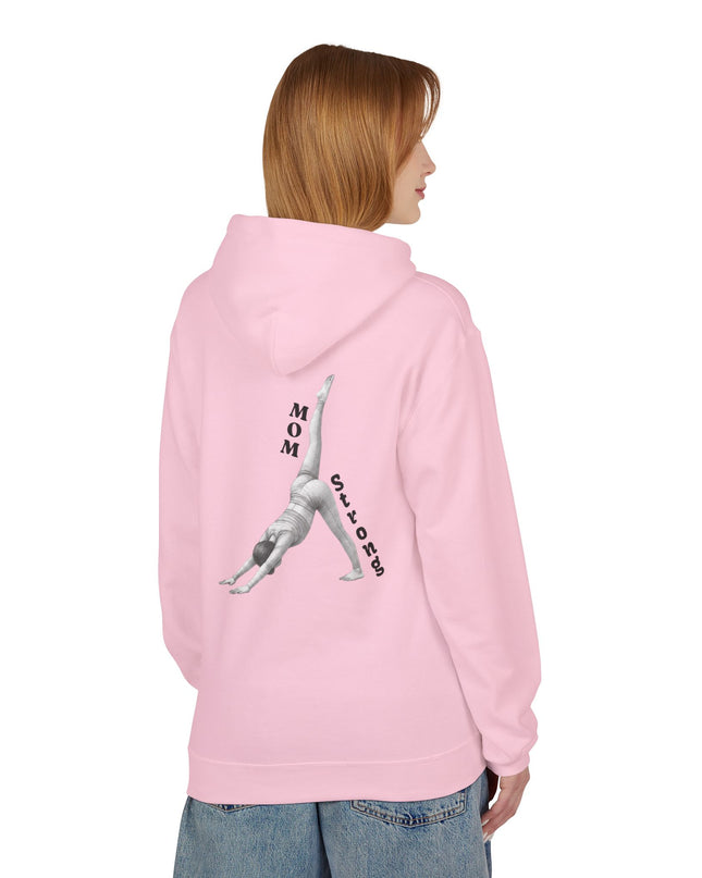 "Mom Strong Pilates" (Darker ink on both sides) Unisex Midweight Softstyle Fleece Hoodie