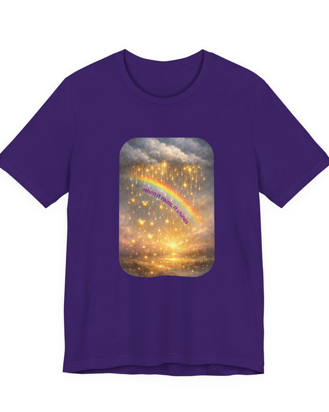 "When It Rains, It Shines" Unisex Jersey Short Sleeve Tee