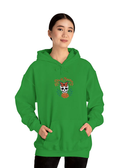 "Día de Muertos" Unisex Heavy Blend Hooded Embroidered Sweatshirt