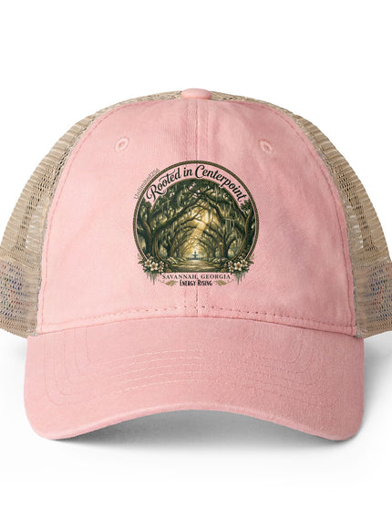 "Rooted in my Centerpoint" Women's Washed Mesh-Back Cap
