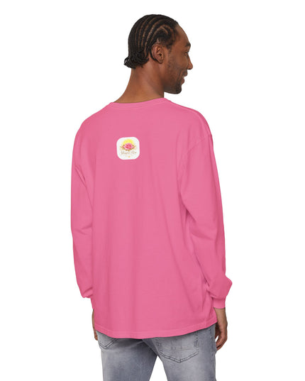"Blessed and Beautiful" Unisex Garment-dyed Long Sleeve T-Shirt