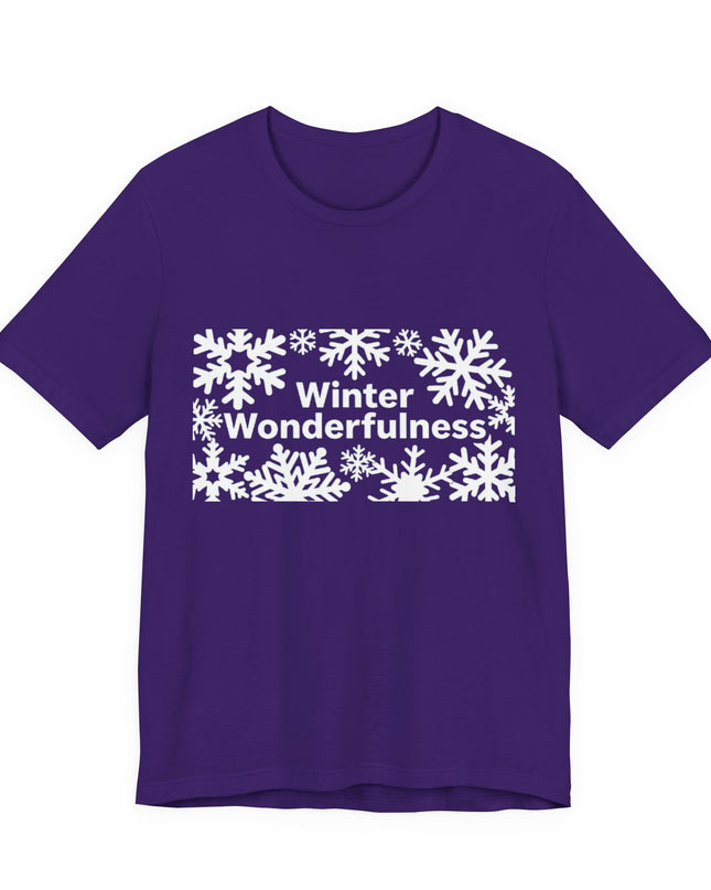 "Winter Wonderfulness" Unisex Jersey Short Sleeve Tee