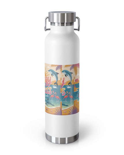 "February in Florida, Energy for Success" Copper Vacuum Insulated Bottle, 22oz