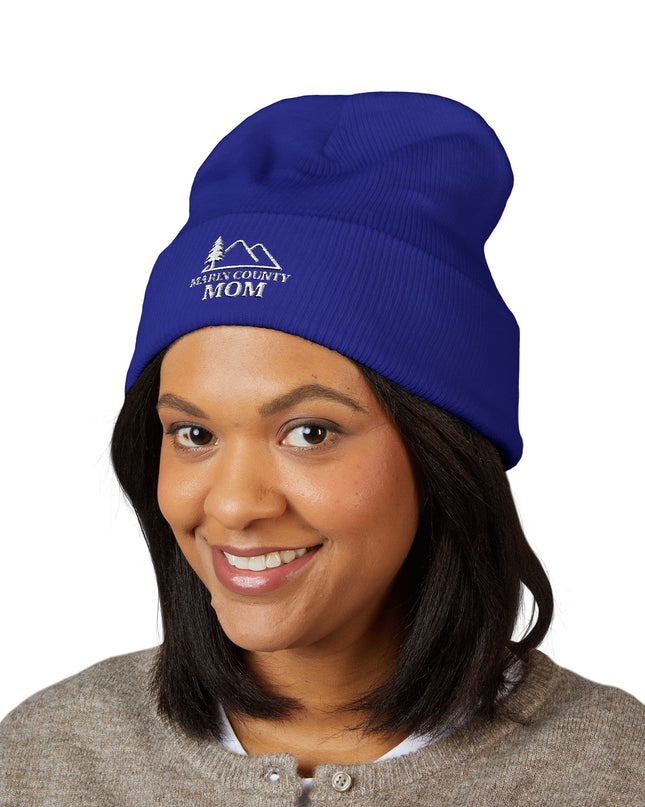 "Marin County Mom" Classic Cuffed Beanie (Embroidery)
