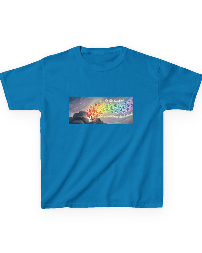 "Be the Rainbow in Someone's Dark Cloud" Kids Heavy Cotto Tee