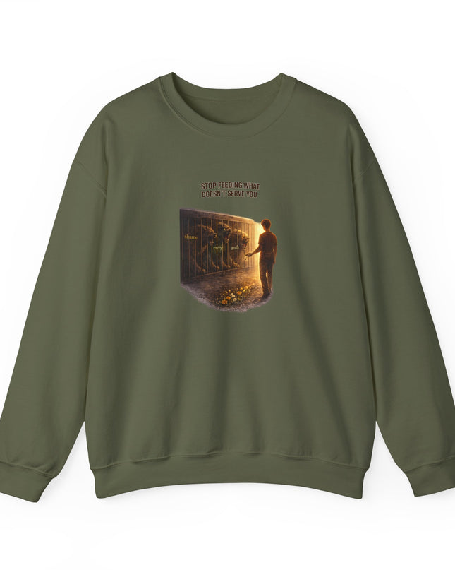 "Stop Feeding What Doesn't Serve You" Unisex Adult Sweatshirt
