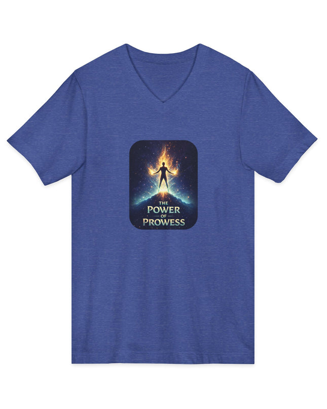 "The Power of Prowess" Unisex Jersey Short Sleeve V-Neck Tee