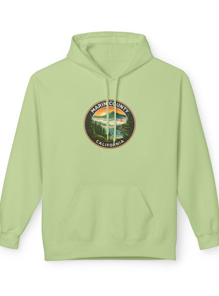 "Marin County, Above the Fog- no text" Unisex Midweight Softstyle Fleece Hoodie