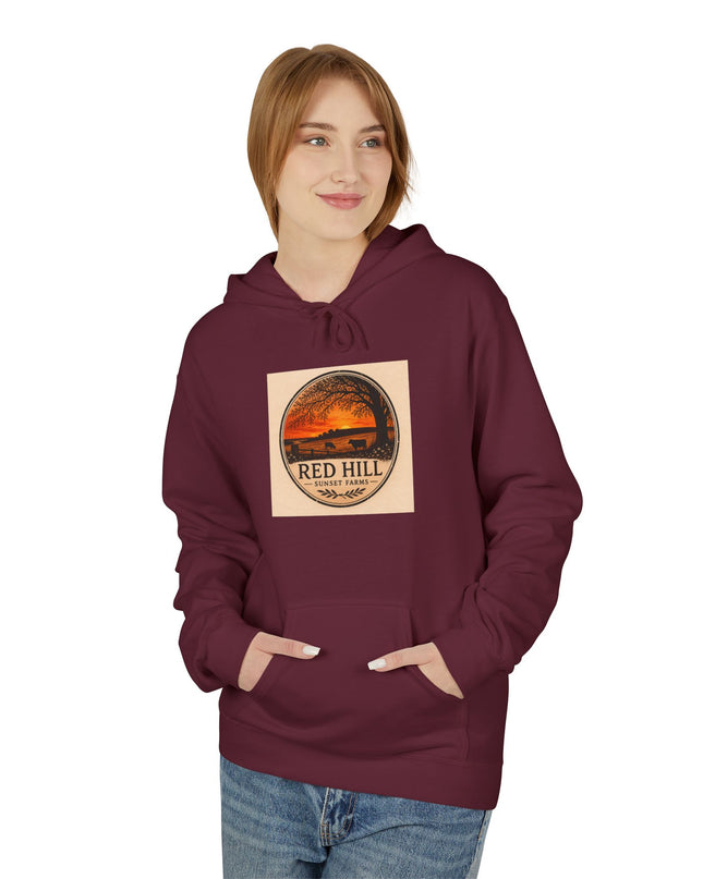 "Red Hill Sunset Farms" Unisex Midweight Softstyle Fleece Hoodie