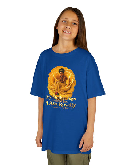 "My Mother Says I am Royalty" Kids Heavy Cotton Tee