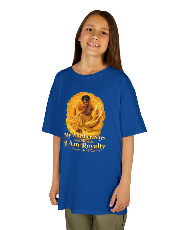 "My Mother Says I am Royalty" Kids Heavy Cotton Tee