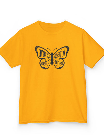 "Butterfly With Words" Kids Heavy Cotton Tee
