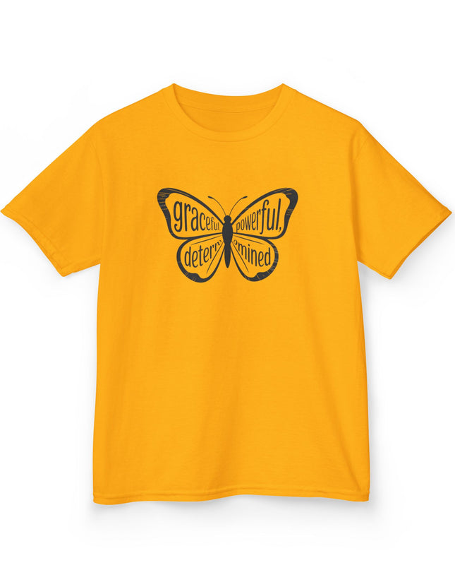 "Butterfly With Words" Kids Heavy Cotton Tee