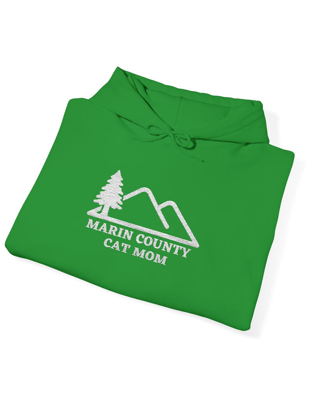 "Marin County Cat Mom" Unisex Heavy Blend Hooded Sweatshirt