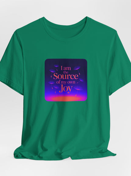"I Am the Source of my Own Joy, (Energy for Success)" Women's and Men's Jersey Short Sleeve Tee