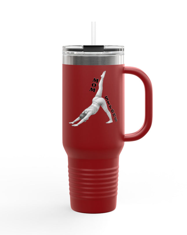 "Mom Strong Pilates" Insulated Travel Mug, 40oz