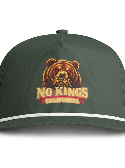 "No Kings California" Sunwashed Rope Cap