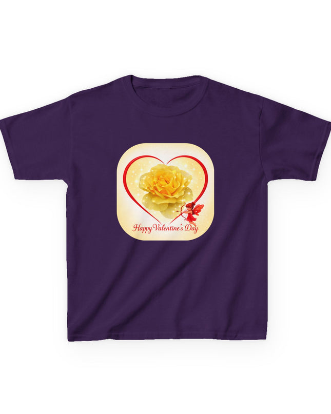 "Happy Valentine's Day" Kids Heavy Cotton Tee
