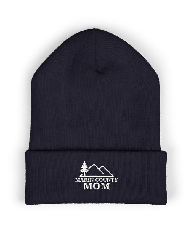 "Marin County Mom" Classic Cuffed Beanie (Embroidery)