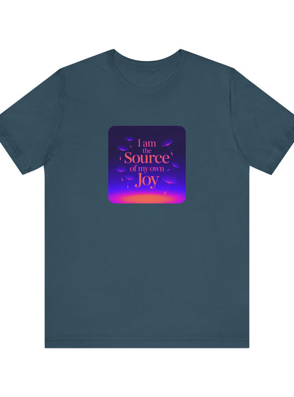 "I Am the Source of my Own Joy, (Energy for Success)" Women's and Men's Jersey Short Sleeve Tee