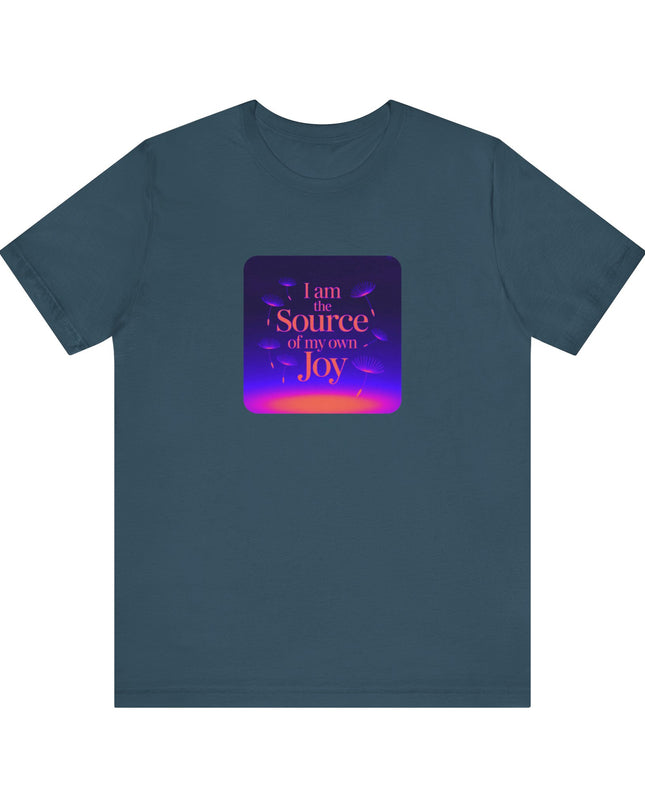 "I Am the Source of my Own Joy, (Energy for Success)" Women's and Men's Jersey Short Sleeve Tee