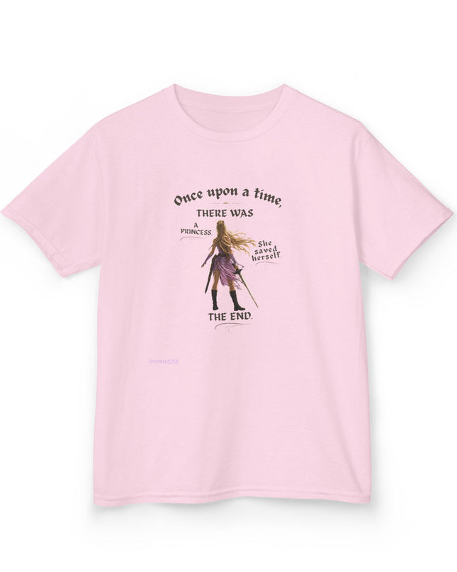 "She Saved Herself" Kids Heavy Cotton Tee