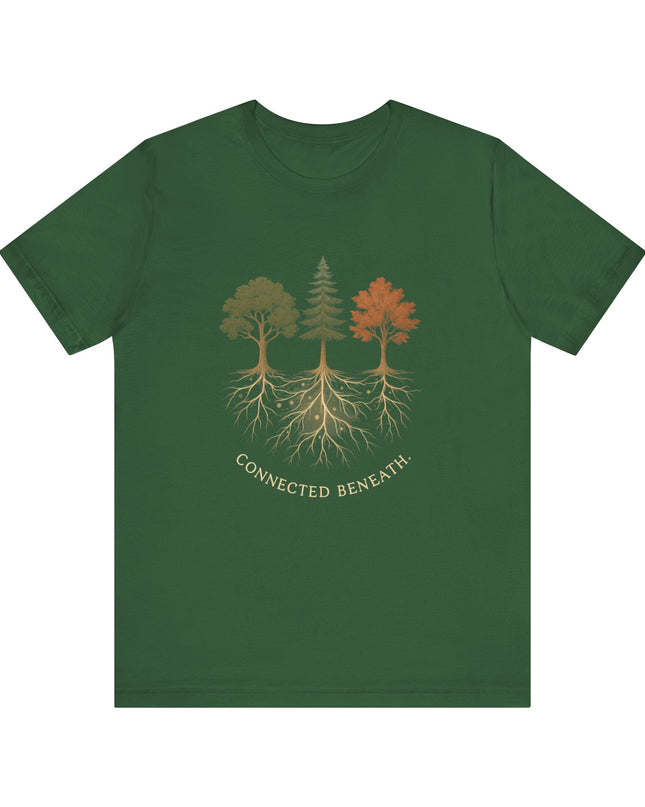"Connected Beneath" Unisex Jersey Short Sleeve Tee
