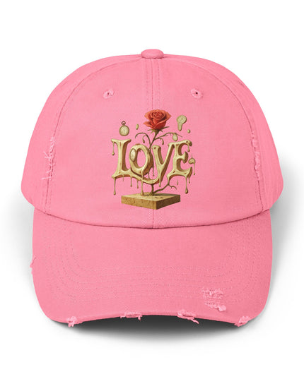 "Love (Salvador Dali)" Unisex Distressed Cap