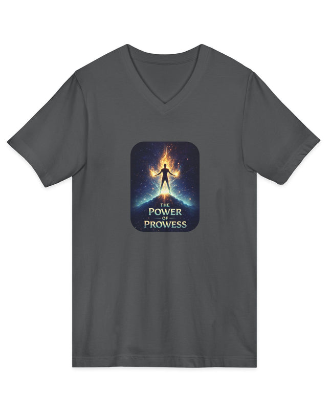 "The Power of Prowess" Unisex Jersey Short Sleeve V-Neck Tee