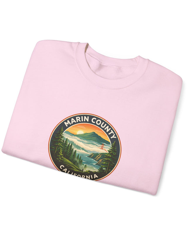 "Marin County, Above the Fog" Unisex Heavy Blend Crewneck Sweatshirt