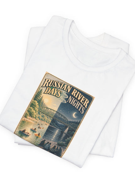 "Russian River Days, Russian River Nights" Unisex Jersey Short Sleeve Tee