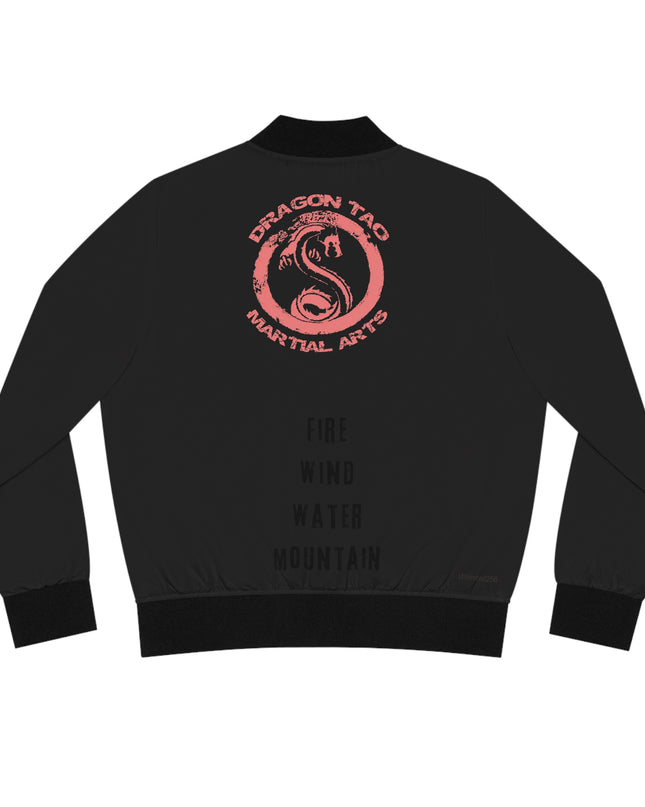 "Dragon Tao" PINK Women's Bomber Jacket (AOP)