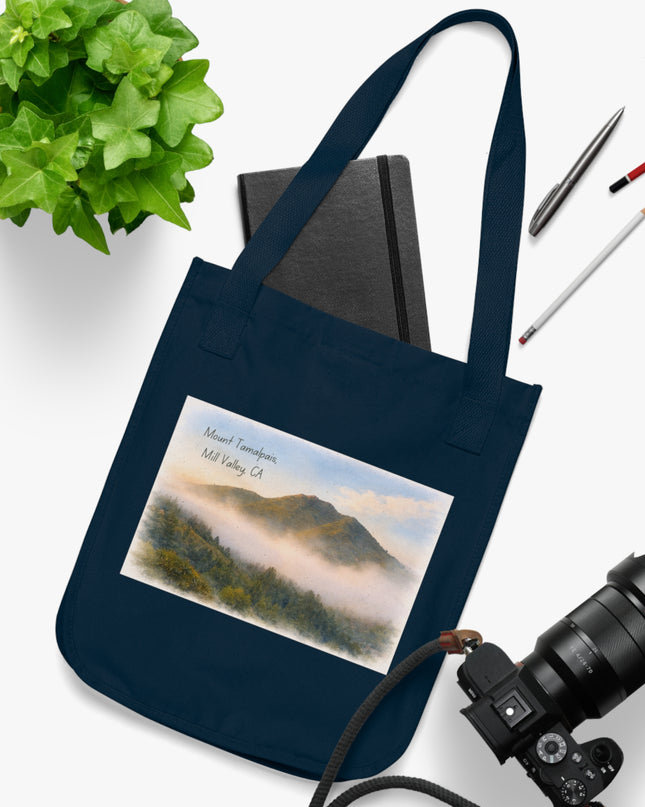 "Mount Tamalpais, Mill Valley, California" Organic Canvas Tote Bag