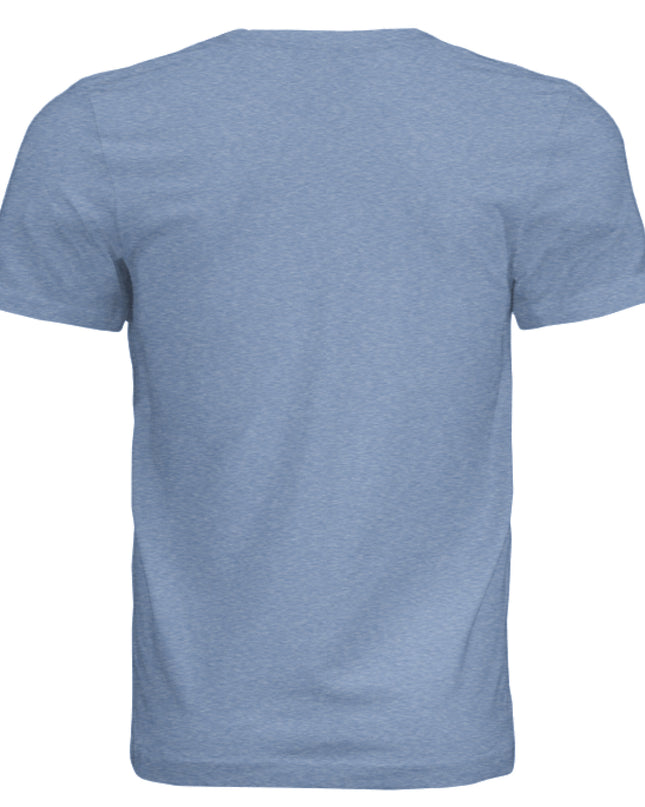Solid Blue Triblend - BACK