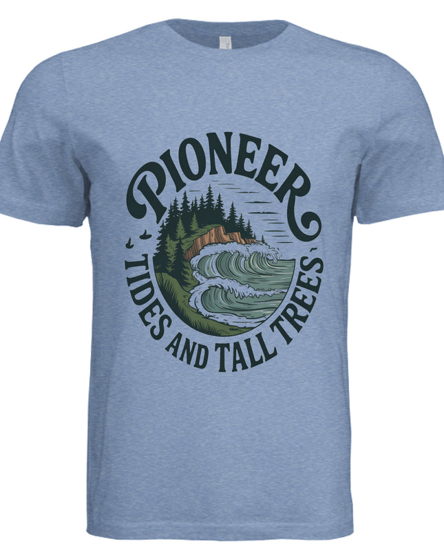 Solid Blue Triblend - FRONT