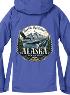 True Royal/ White / XS / Sport-Tek LST76 Sport-Tek ®  Ladies Colorblock Hooded Raglan Jacket. LST76